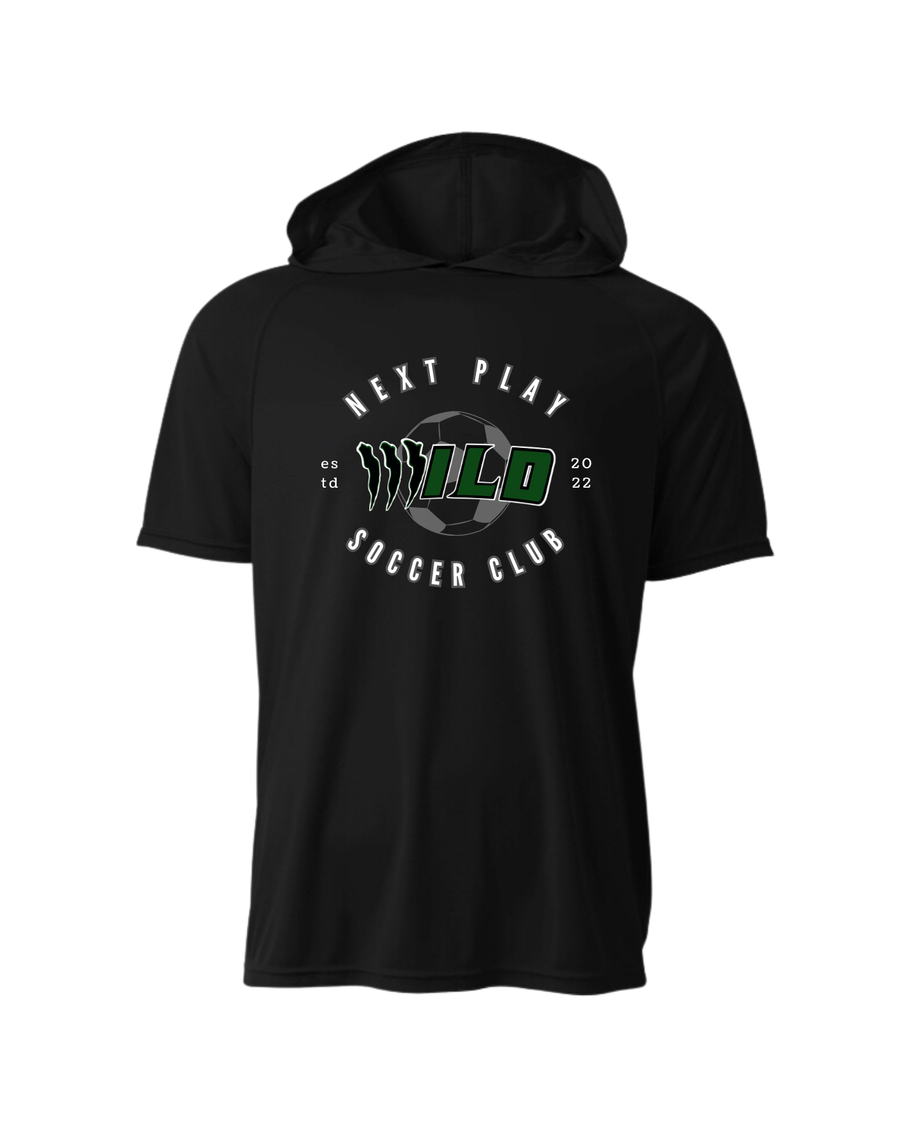 NP Soccer Aurora WILD Circle Cooling Performance Hooded Tee
