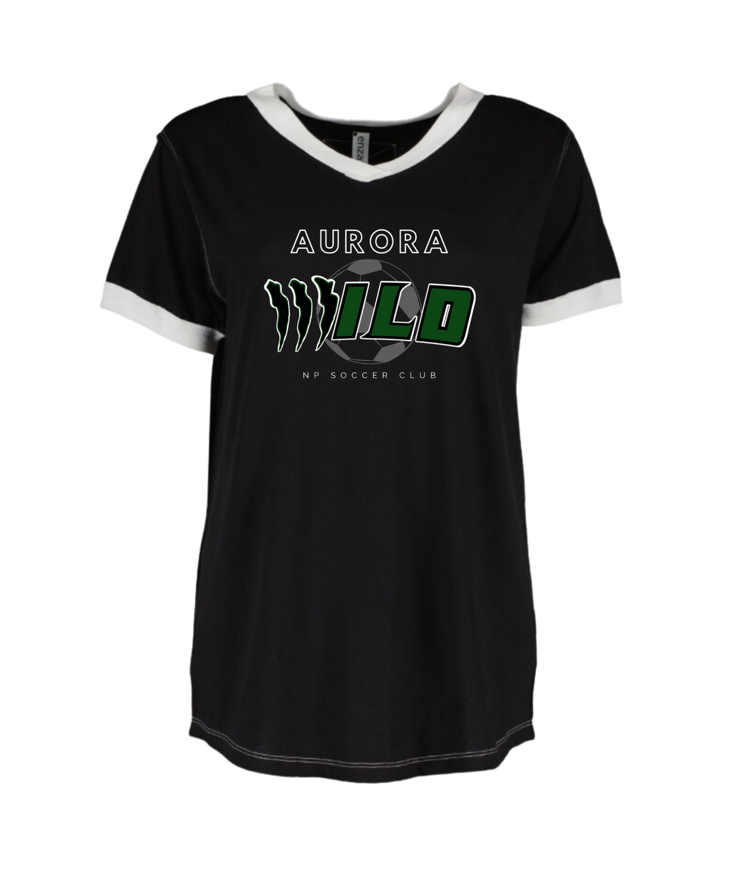 NP Soccer Aurora Wild V-Neck Ringer T-Shirt