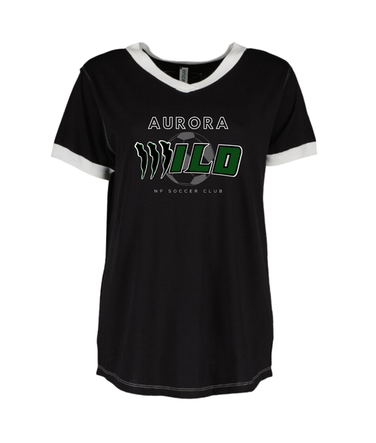 NP Soccer Aurora Wild V-Neck Ringer T-Shirt
