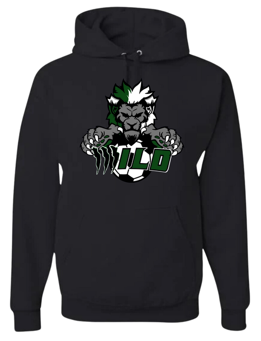 WILD MASCOT - Black NP Soccer Aurora Wild HOODIE