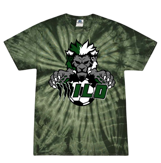 WILD MASCOT SPIDER TIE DYE - NP Soccer Aurora Wild T-Shirt